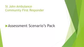 St John Ambulance Community First Responder