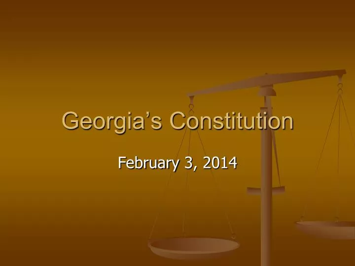 georgia s constitution