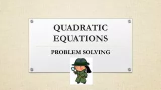 quadratic equations