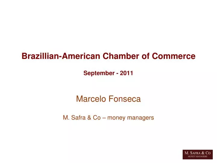 brazillian american chamber of commerce september 2011