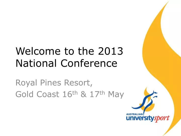 welcome to the 2013 national conference