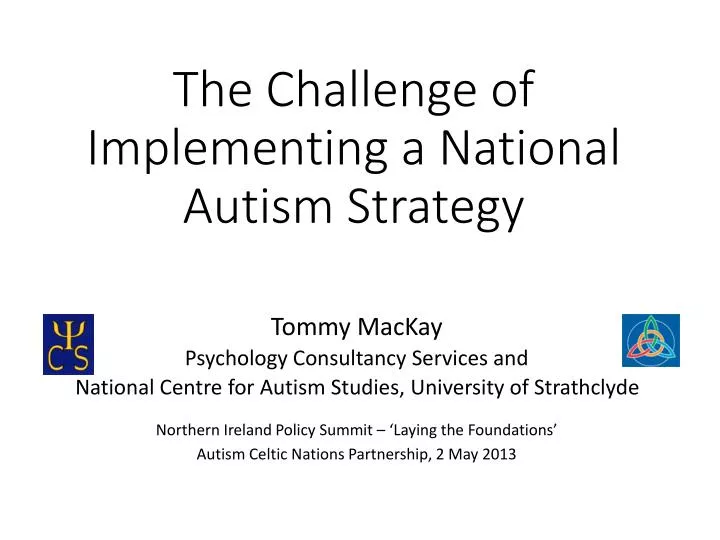 the challenge of implementing a national autism strategy