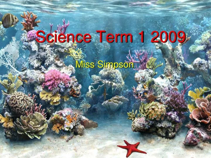 science term 1 2009