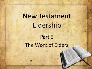 New Testament Eldership