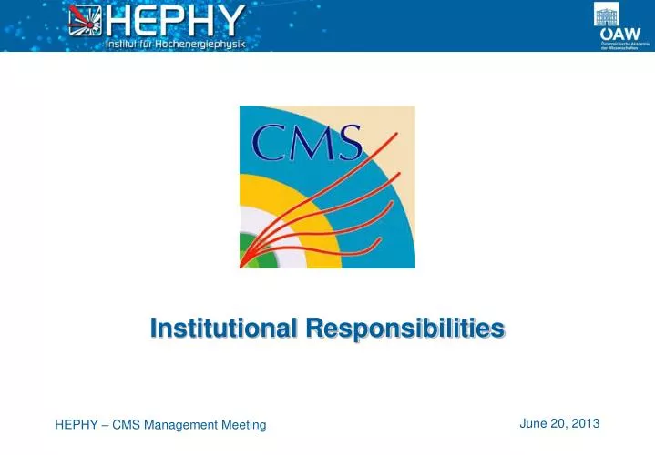 institutional responsibilities