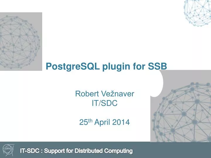 postgresql plugin for ssb