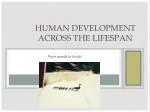 Human Development Across the Lifespan - slide 1
