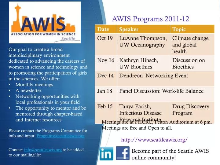 awis programs 2011 12