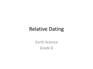 Relative Dating