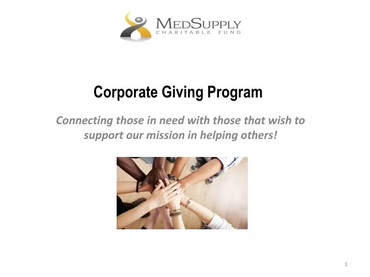 corporate giving program