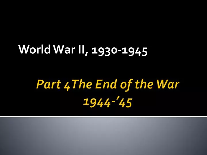 world war ii 1930 1945