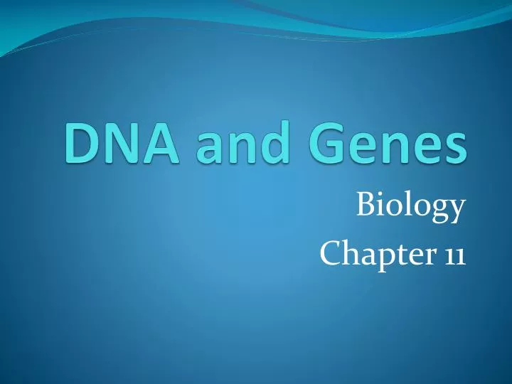 dna and genes