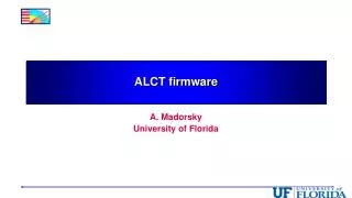 ALCT firmware