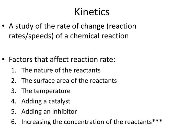 kinetics