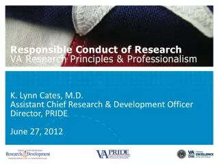 Research Principles &amp; Professionalism