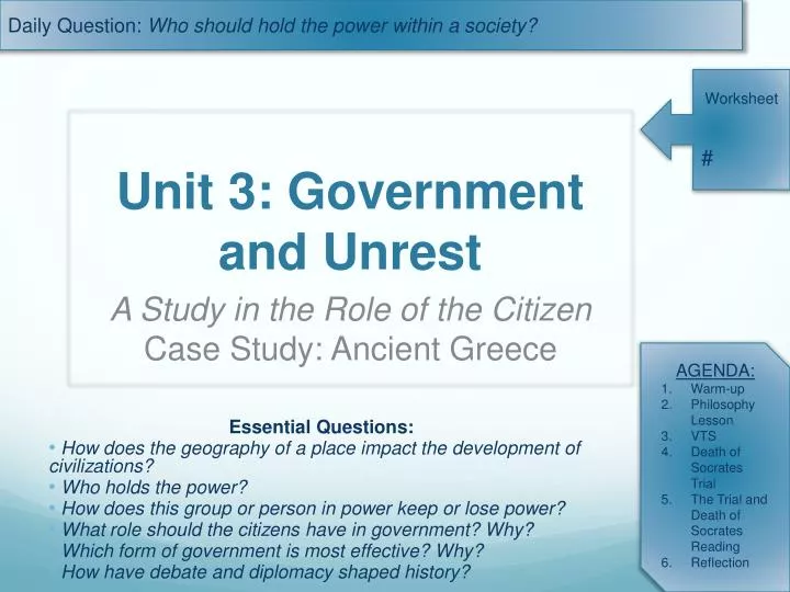 unit 3 government and unrest