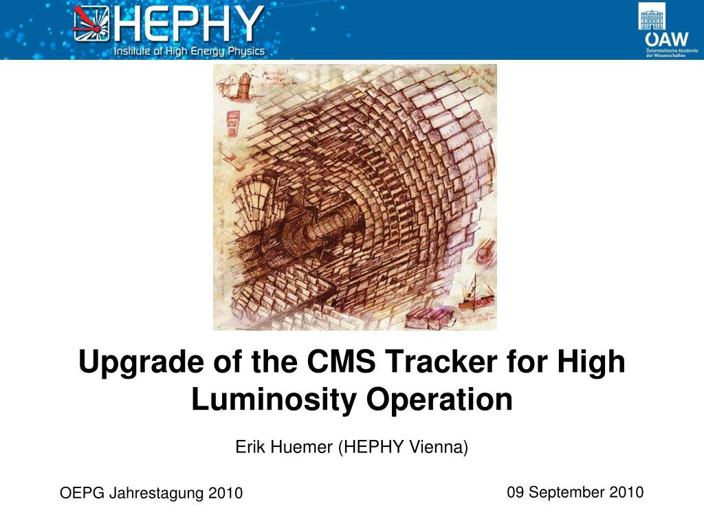 PPT - Advances in CMS Tracker for LHC Upgrade: Challenges and ...