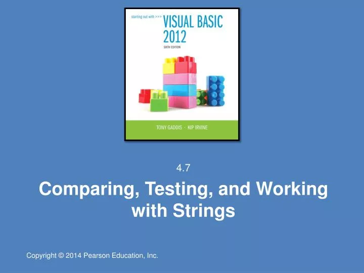 comparing testing and working with strings