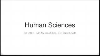 Human Sciences