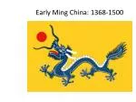 Early Ming China: 1368-1500
