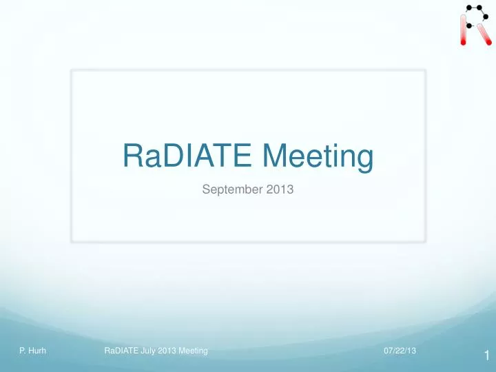 radiate meeting