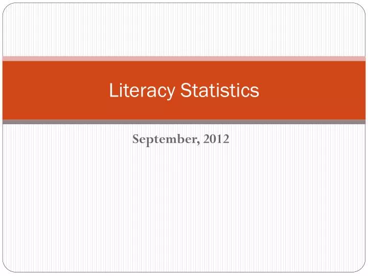 literacy statistics