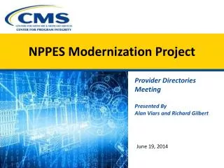 NPPES Modernization Project