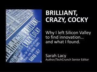 WHY I LEFT SILICON VALLEY