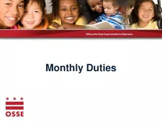 Monthly Duties