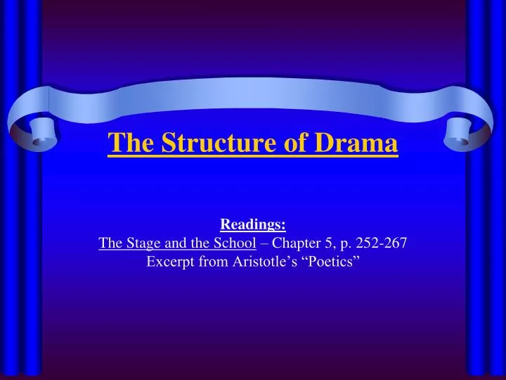 the structure of drama