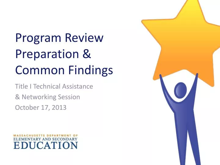 program review preparation common findings
