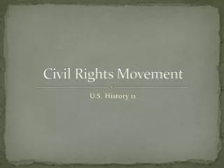 civil rights movement