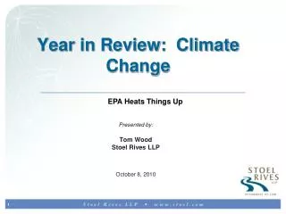 Year in Review: Climate Change