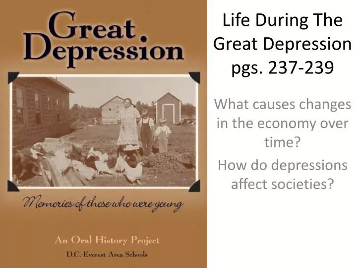 life during the great depression pgs 237 239