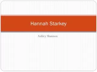 Hannah Starkey