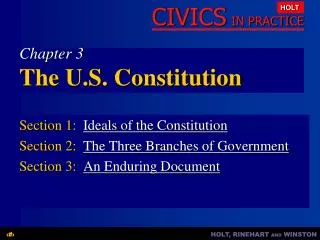 Chapter 3 The U.S. Constitution