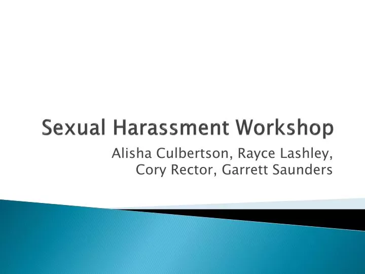 sexual harassment workshop