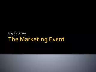The Marketing Event
