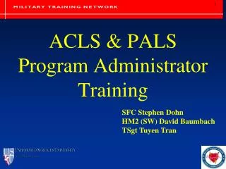 ACLS &amp; PALS Program Administrator Training