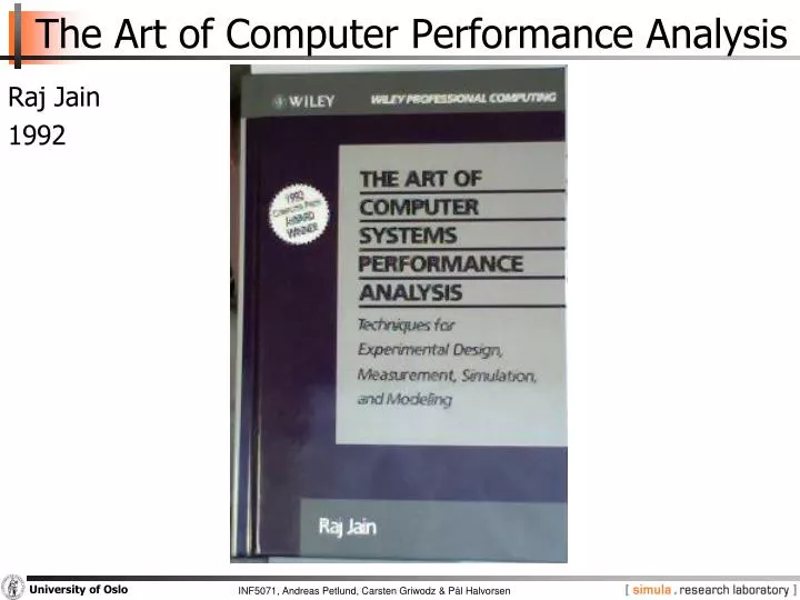 the art of computer performance analysis