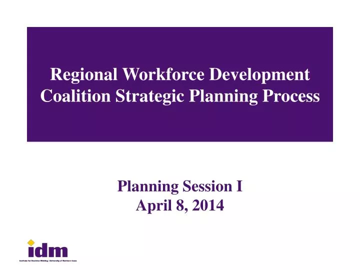 regional workforce development coalition strategic planning process