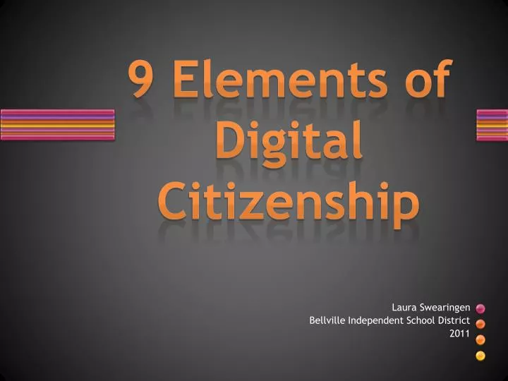 9 elements of digital citizenship