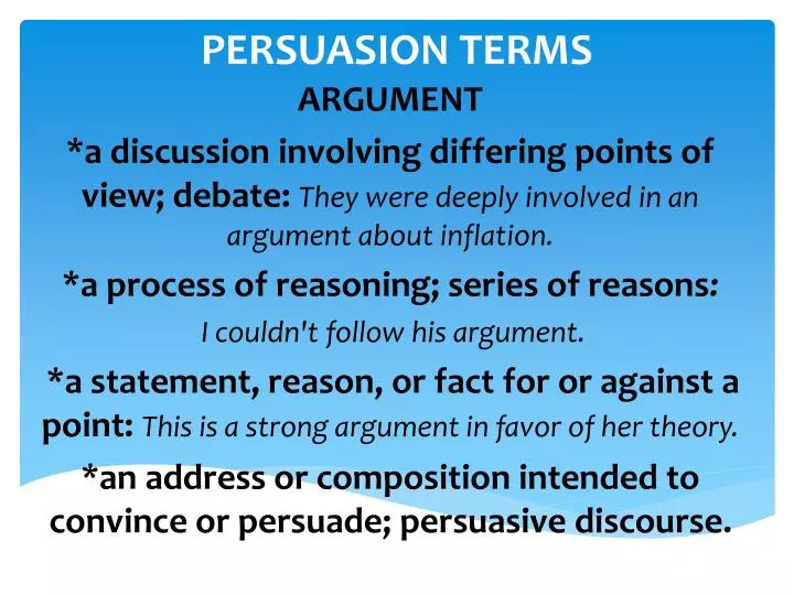persuasion terms