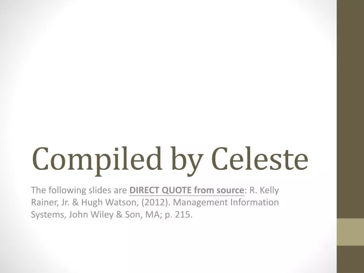 compiled by celeste