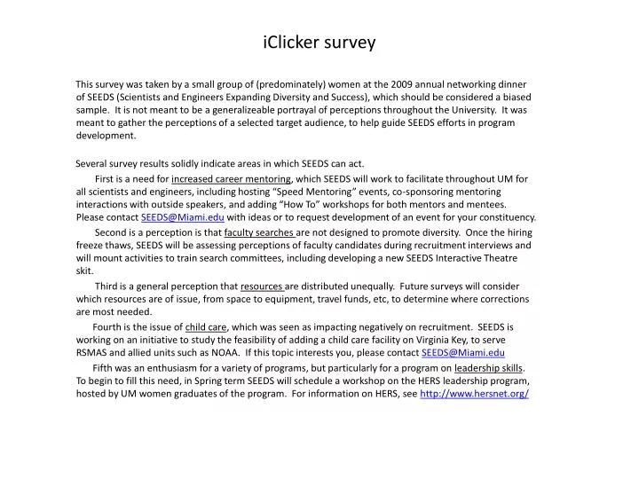 iclicker survey