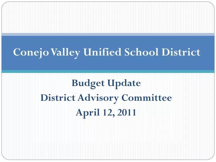conejo valley unified school district