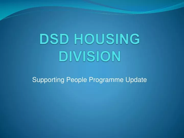 dsd housing division