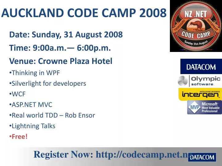 auckland code camp 2008