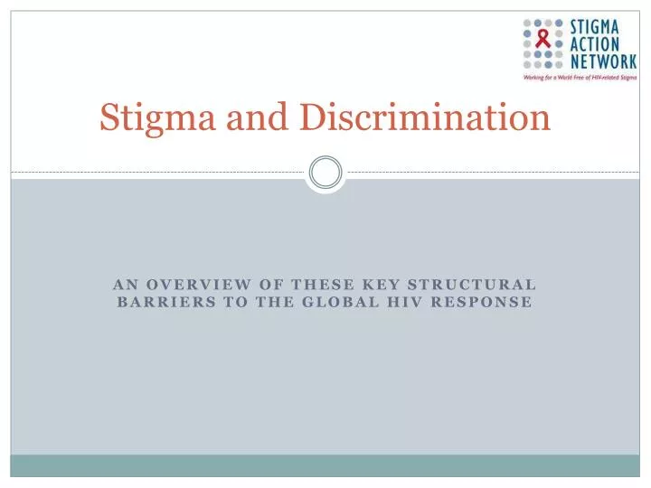 stigma and discrimination