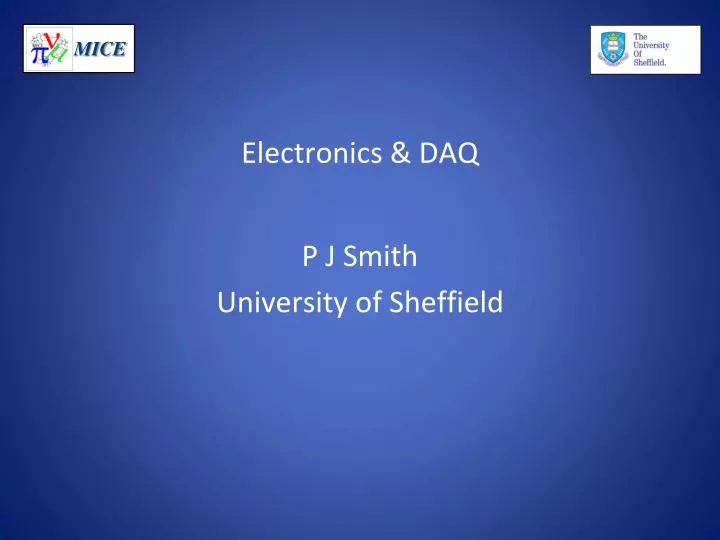 electronics daq